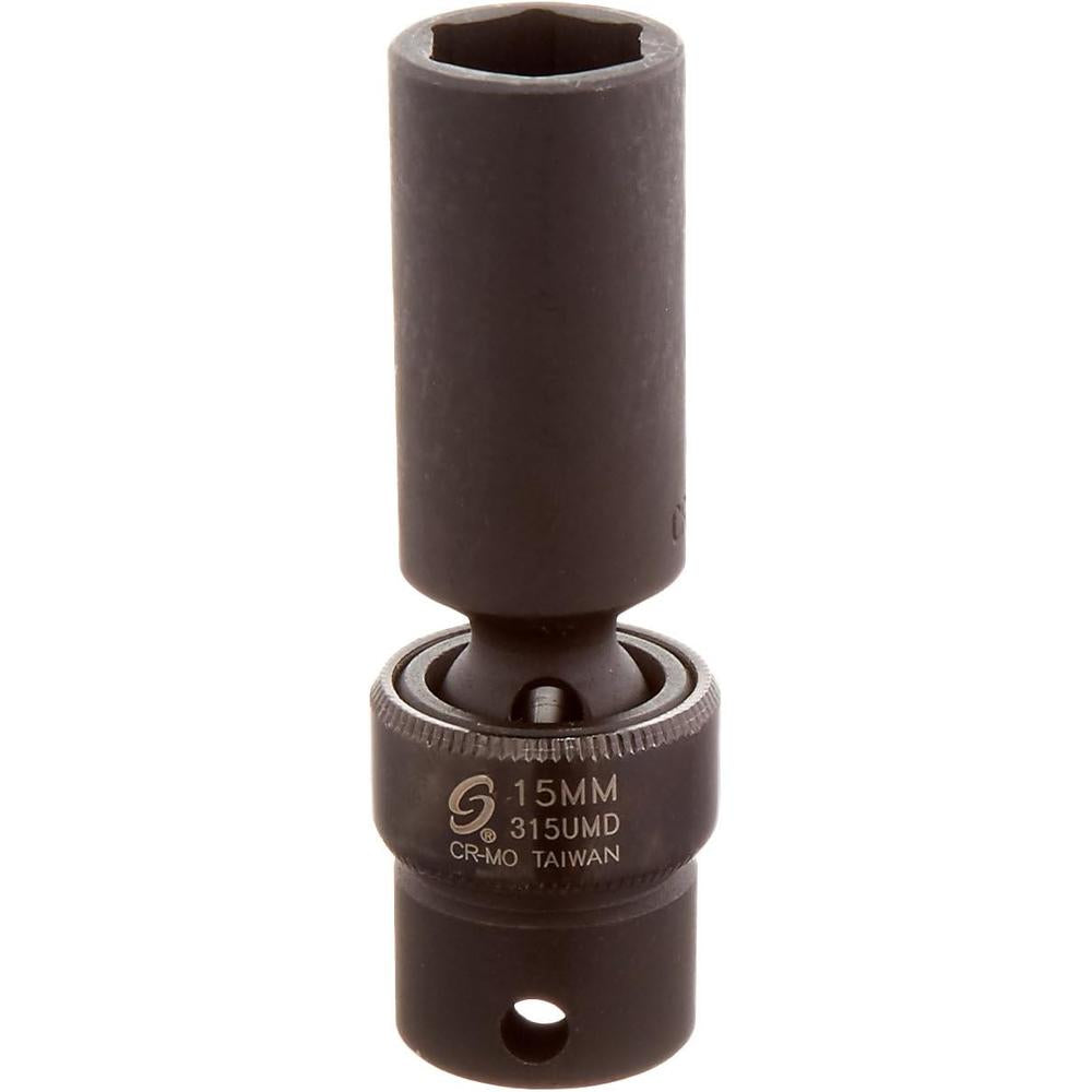 Sunex Tools 315UMD 3/8 in. Drive 15-mm Deep Universal Impact Socket