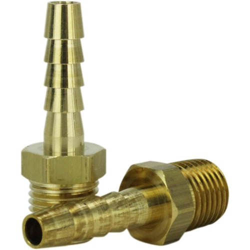 Milton Industries S-600 1/4" M. End, 1/4" ID Hose, 2/Cd
