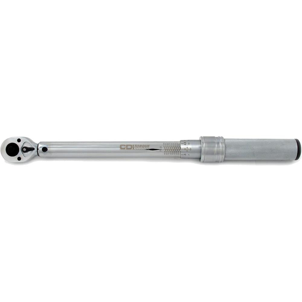 CDI Torque Products 2502MRMH 3/8" Drive Metal Handle Click Type Torque Wrench, Torque Range 30 to 250-Inc
