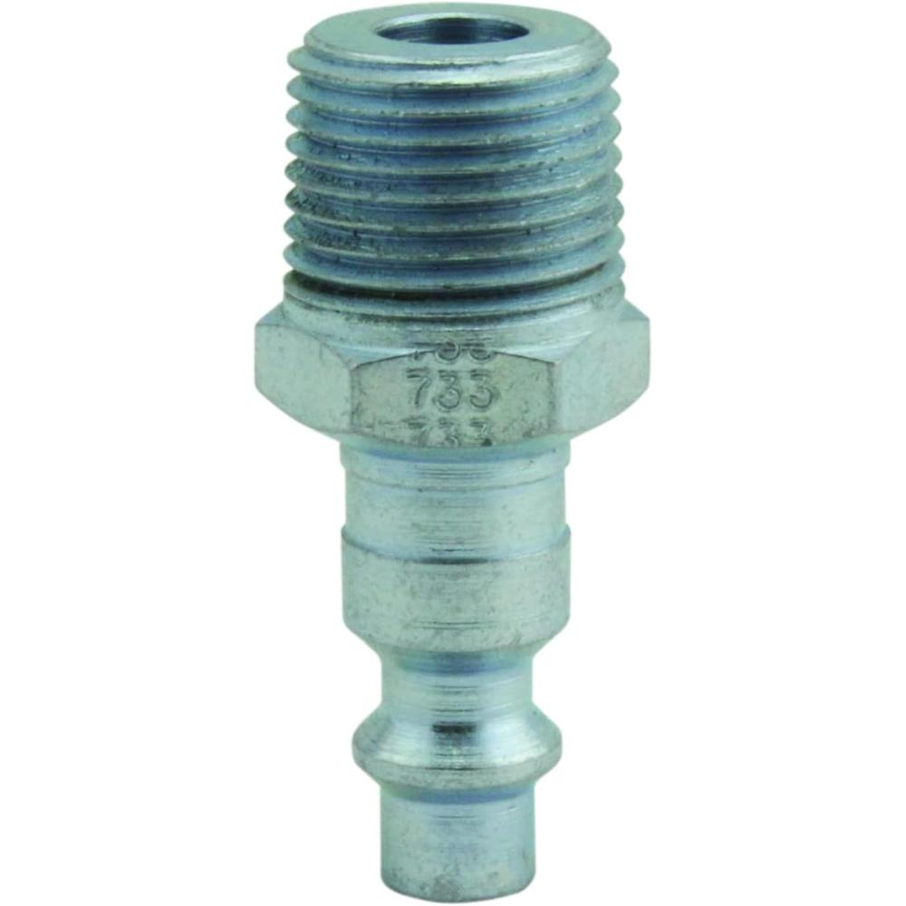 Milton Industries S-733 3/8" Male Plug M-Style, 2/Cd
