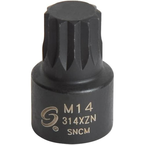 Sunex Tools 314XZN 3/8? Dr. M14 Stubby Triple Square Impact Socket