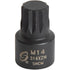 Sunex Tools 314XZN 3/8? Dr. M14 Stubby Triple Square Impact Socket