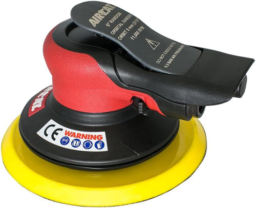 Ponceuse à main sans lubrifiant AirCat 6700-6-336. 6". Rouge/Noir