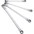 Sunex Tools 9923 SAE Extra Long Double Box Flex Head Ratcheting Wrench Set, 5/16 x 3/8 in. - 11/16 x 3/4 in., CR-MO, 4 pieces