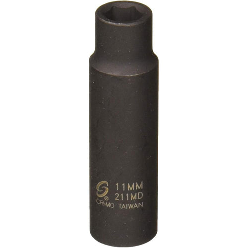 Sunex Tools 211MD 1/2 in. Drive 11-mm Deep Impact Socket