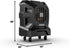 Portacool Apex 1200 dimensions diagram showing 58 inch height, 26 inch depth, and 42 inch width