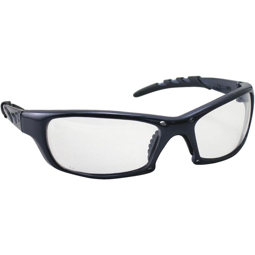 SAS Safety 542-0300 GTR Safety Glasses - Charcoal Frame - Clear Lens - Polybag