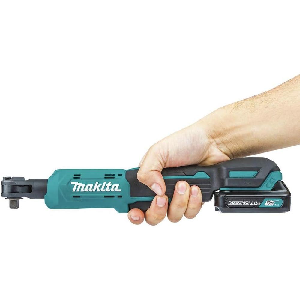 Makita Power Tools RW01R1 12V max CXT Lithium-Ion Cordless 3/8" / 1/4" Sq. Drive Ratchet Kit (2.0Ah)