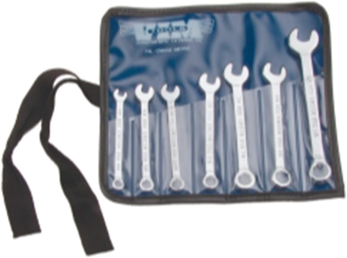 VIM Tools CW01M Metric comb. wrench Set 7 Pcs 4mm-9mm, tool roll