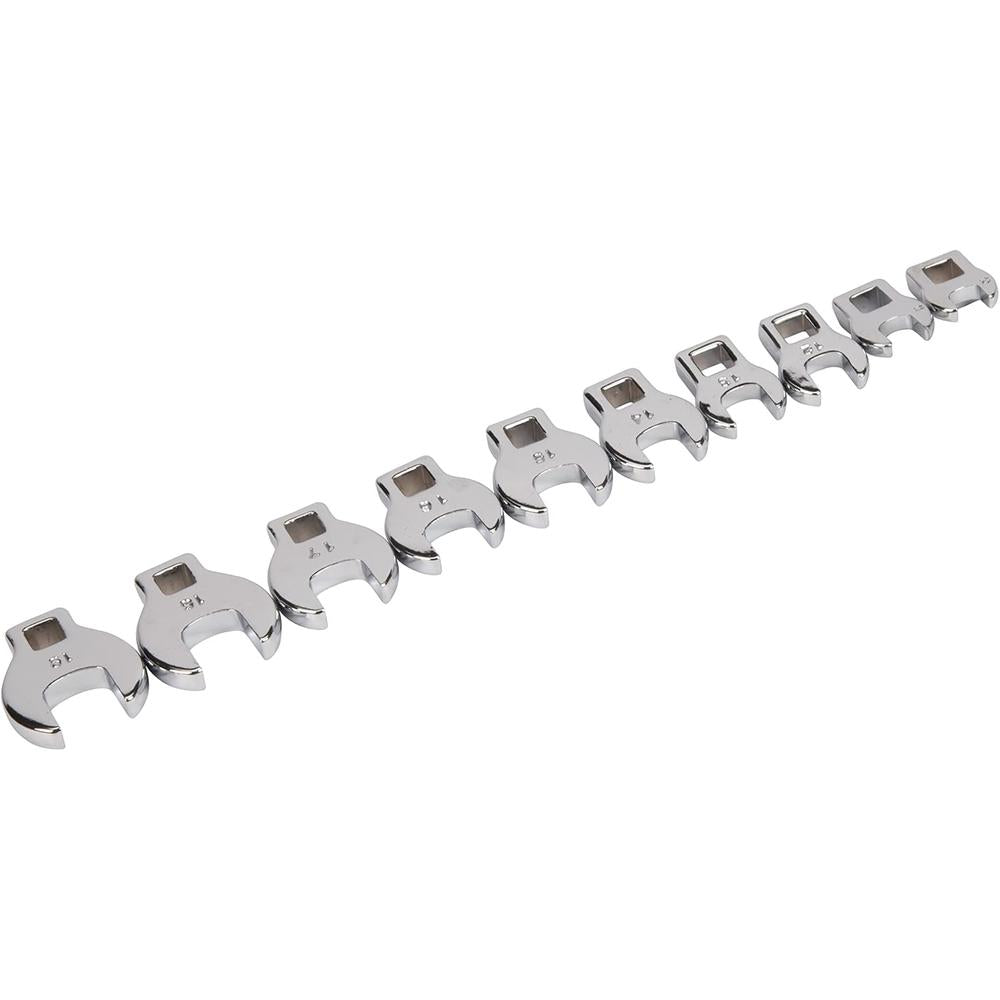 Titan Tools 17295 10 Pc. 3/8in. Dr MM Crowsfoot Wrench Set