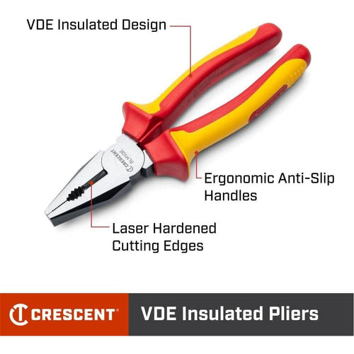 Crescent 6LMVDE Pince de monteur de lignes isolée VDE de 6 po