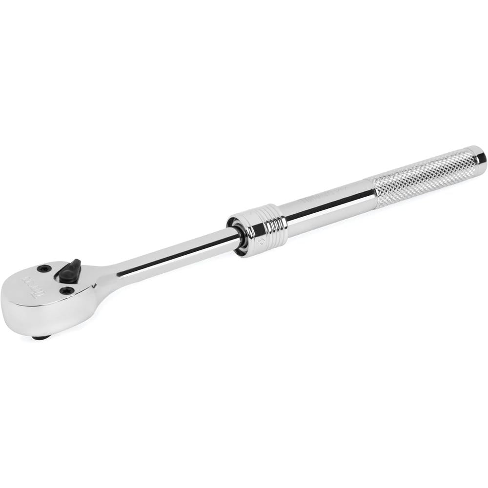 Titan Tools 12184 1/4" Drive Extendable Reversible Ratchet, Extends From 12-1/4" To 17-3/4", 72-Tooth