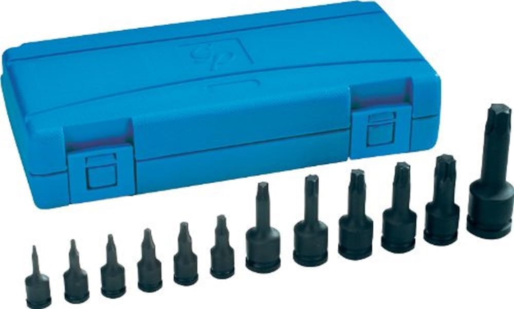 Grey Pneumatic 1234T Assorted Drive 12 Piece Int. Star Impact Driver Set