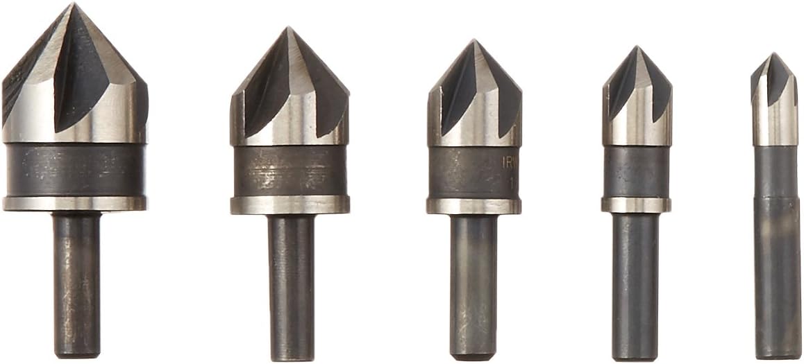 Irwin Tools 1877791 DRL BIT CNTRSINK 82' BLK OX 5PC SET CLAM