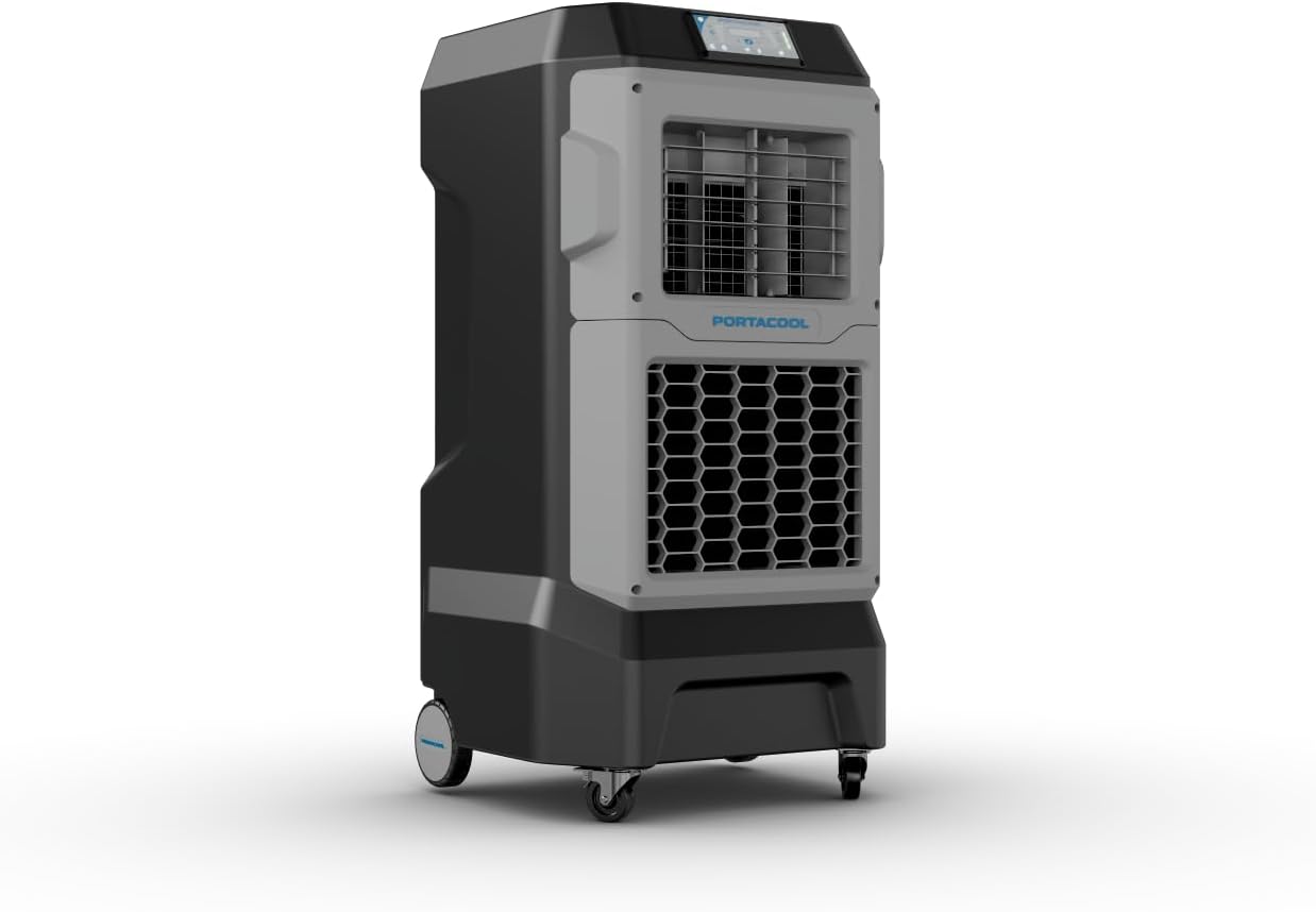 Portacool PACA07001A1 Apex 700 Evaporative Cooler With Coolsync Technology, Cooling Up To 700 Sq. Ft., 1400 Cfm, 22 Gallon Water Reservoir