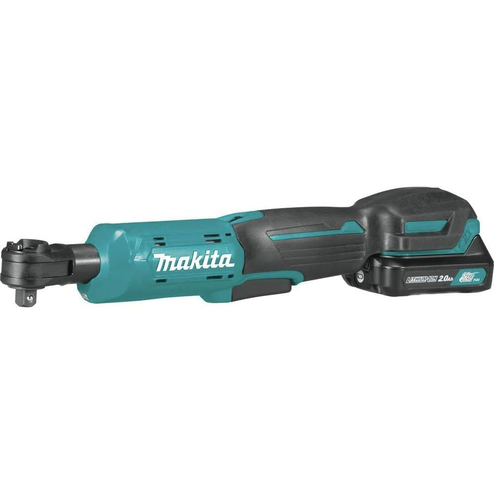 Makita Power Tools RW01R1 12V max CXT Lithium-Ion Cordless 3/8" / 1/4" Sq. Drive Ratchet Kit (2.0Ah)