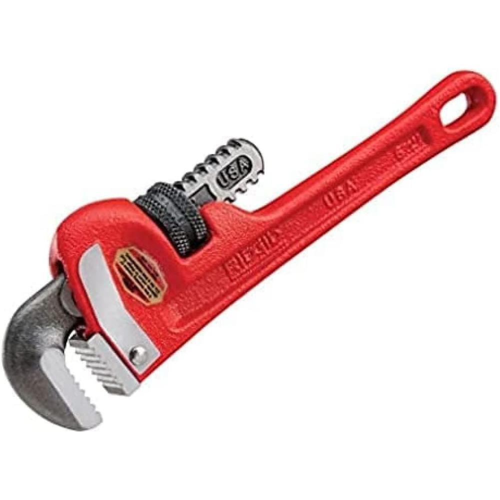 Ridgid 31020 Model 14 Heavy-Duty Straight Pipe Wrench, 14" Plumbing Wrench - Red, Small