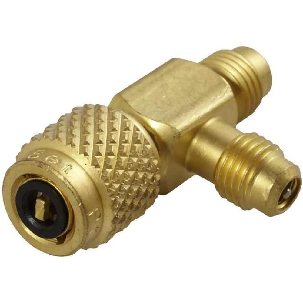CPS Products AVT45 1/4" SAE MALE X 1/4" SAE FEMALE KNURL X 1/4" SAE MALE BRASS T ADAPTER
