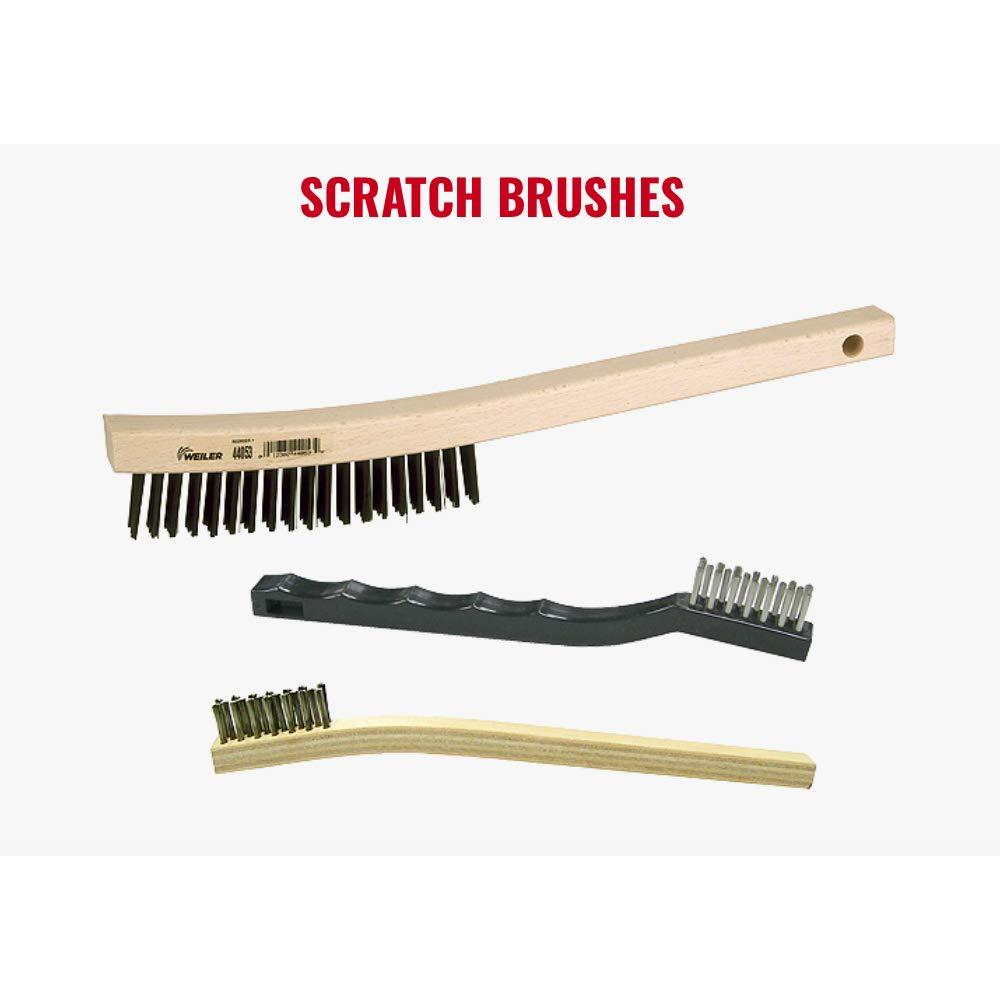 Weiler 44118 BROSSE DE PLATEAU 13 ", REMPLISSAGE EN LAITON, 3 X 19 RANGÉES, POIGNÉE COURBÉE