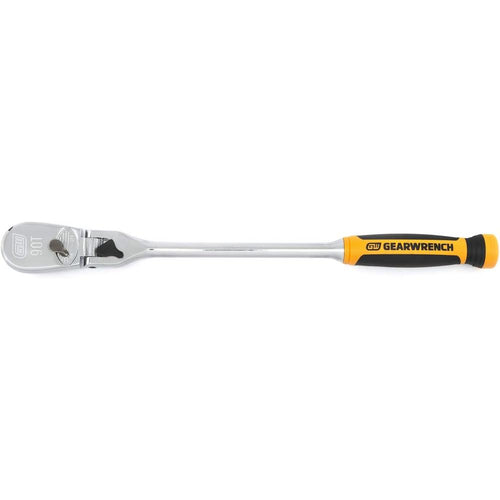 Clé à cliquet à tête flexible verrouillable à 90 dents à entraînement 1/2 po GearWrench 81371T, 17 po