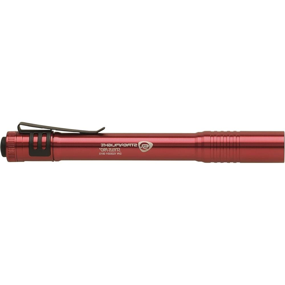 Streamlight 66120 Stylus Pro PenLight avec LED blanche et étui. Rouge - 100 Lumens