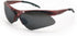 SAS Safety 540-0001 Diamondbacks Safety Glasses - Red Frame - Gray Lens - Polybag