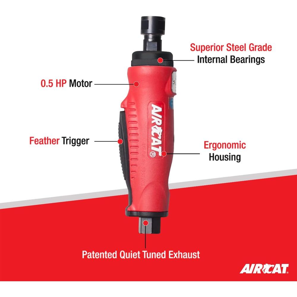 AirCat 6201 Composite Quiet Straight Die Grinder