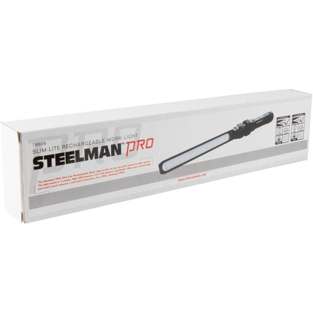 Steelman Pro 78606 Lampe de travail et d'inspection rechargeable Slim-Lite