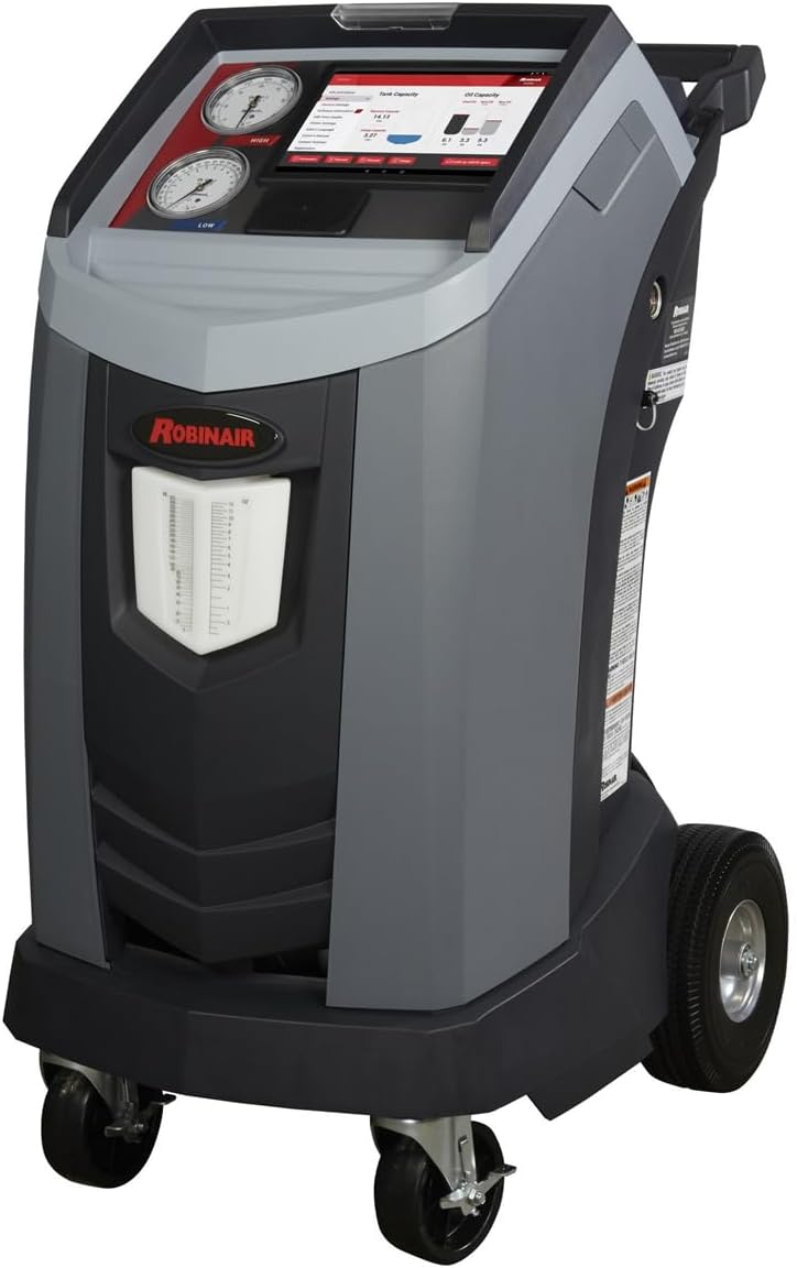 Robinair 34998 Connected R-134a ACS Touchscreen Machine for Recycling, Refrigerant Recovery, and Recharging