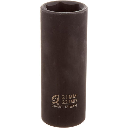 Sunex Tools 221MD 1/2 in. Drive 21-mm Deep Impact Socket