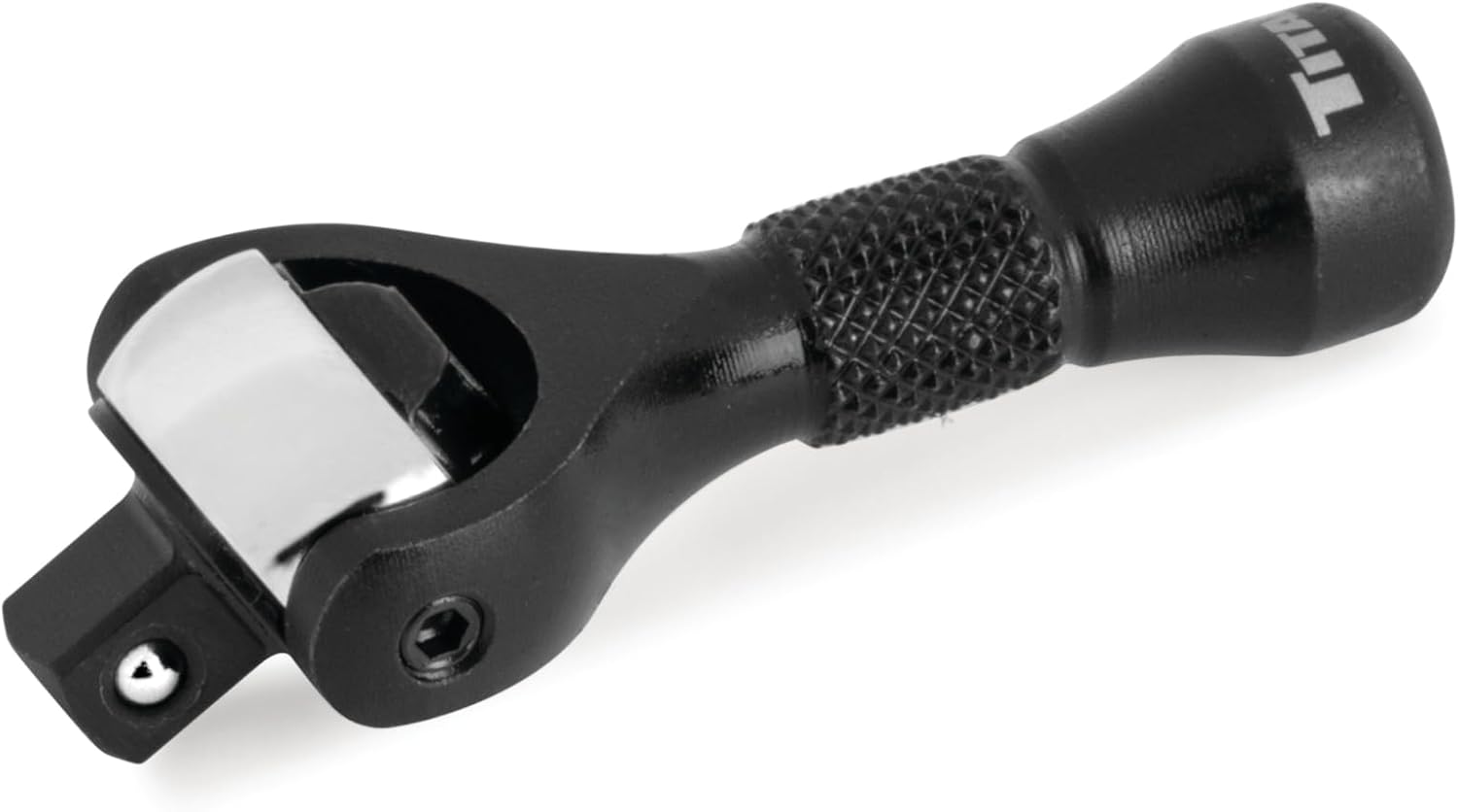 Titan Tools 11330 2-1/4" Long, 1/4" Dr. Reversible Nano Swivel Ratchet, 90-Tooth, 250-Degree Swivel Head