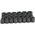 Grey Pneumatic 9121 1" Dr. 21 Pc. Fractional Set 3/4" To 2" - 12 Point