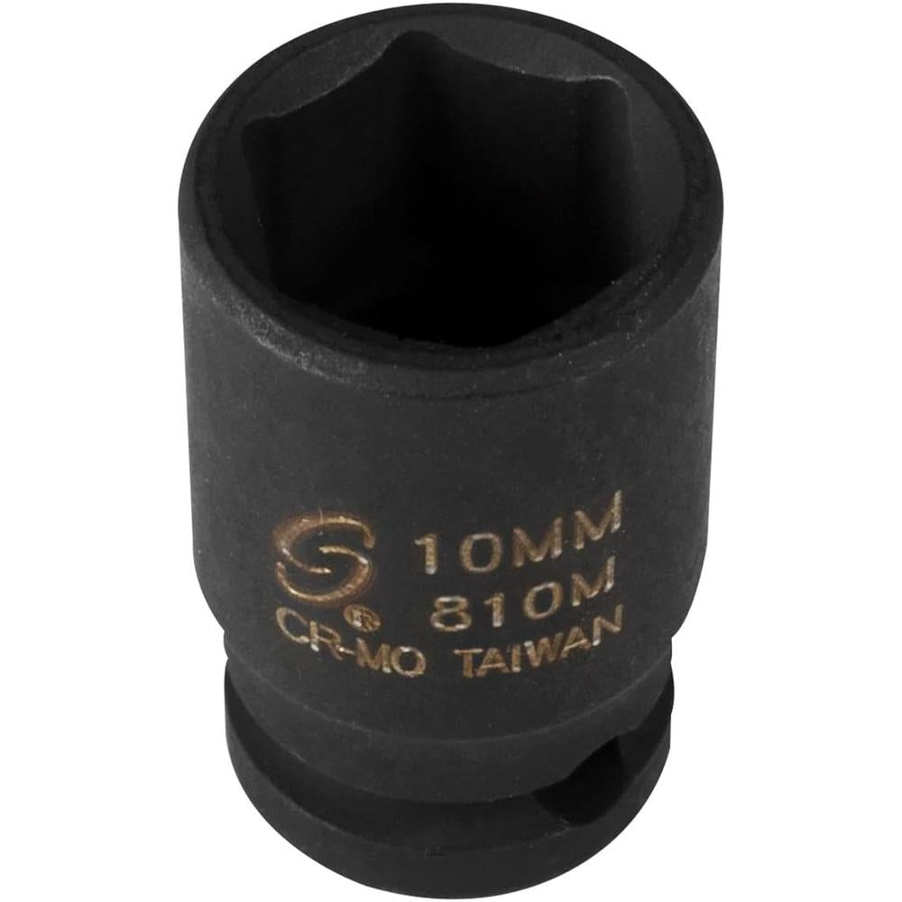 Sunex Tools 810M 1/4 in. Drive 10-mm Impact Socket