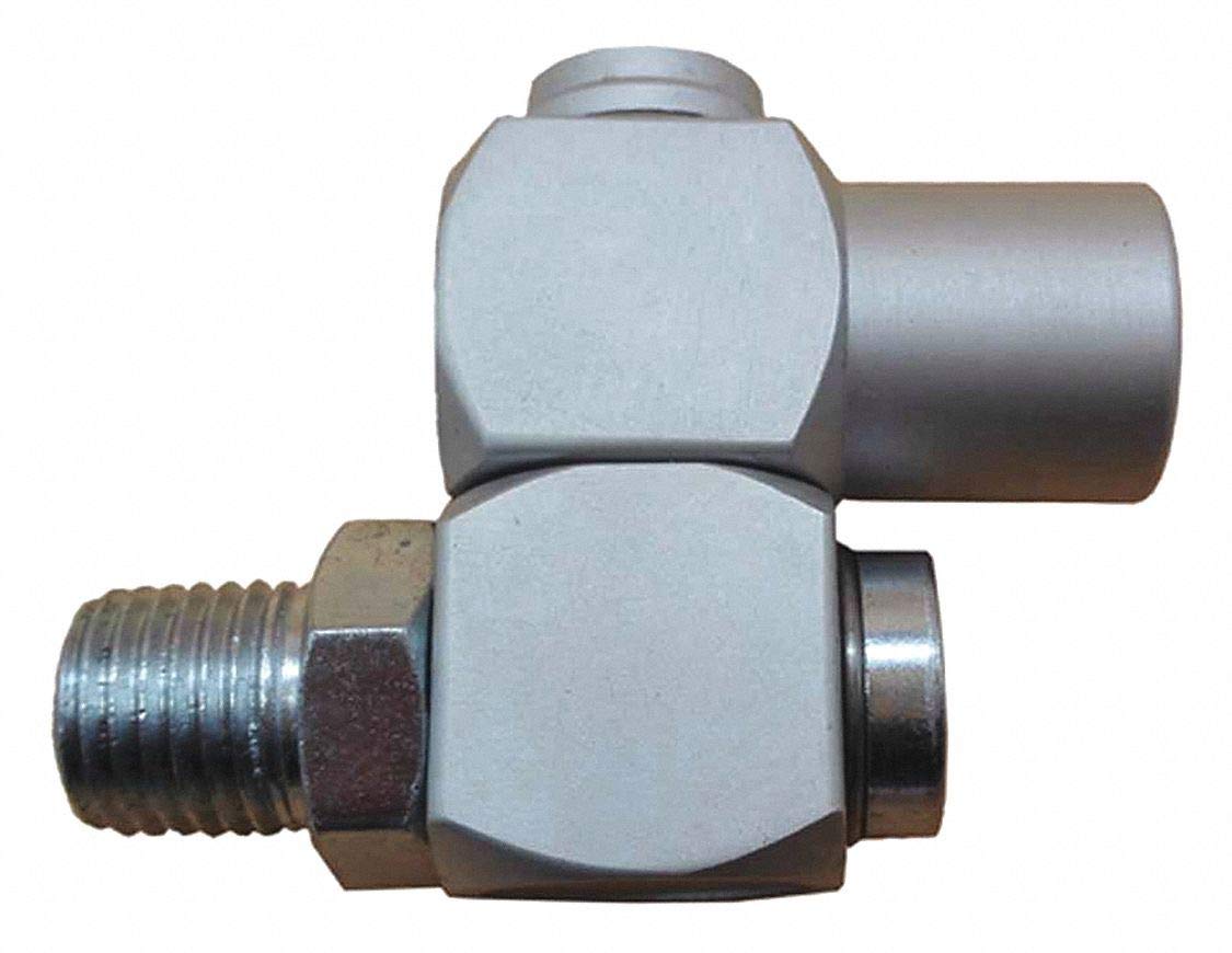 Legacy Manufacturing A9700-X Swivel Connector, 1/4" MNPT, 1/4" FNPT, Bulk