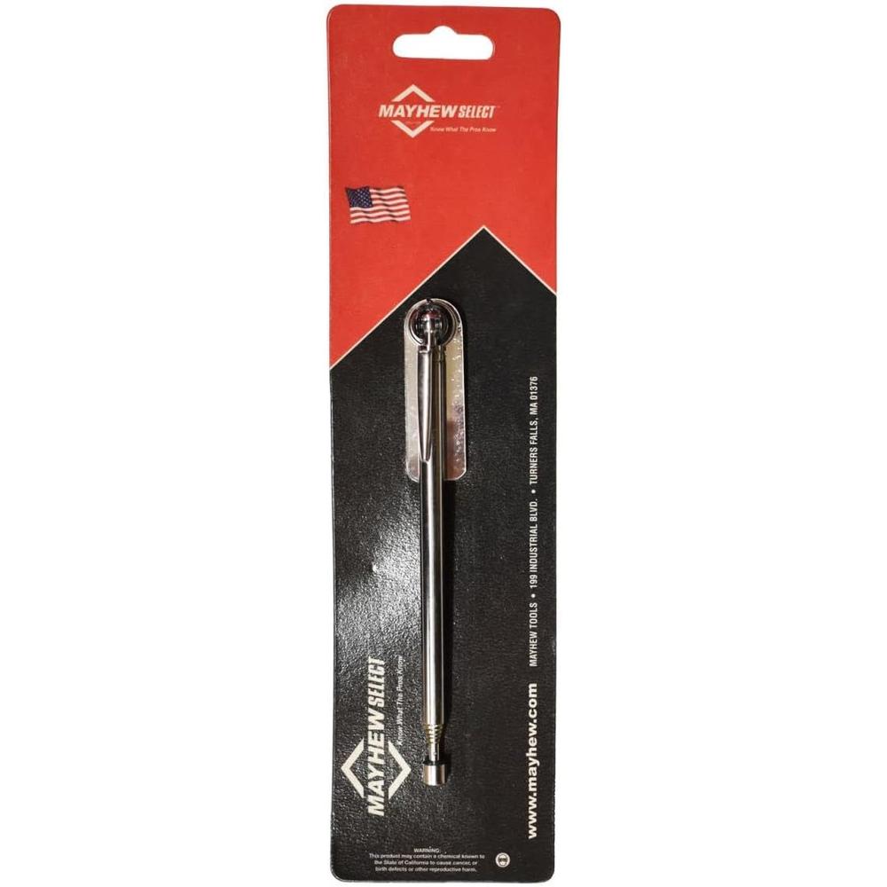 Mayhew Tools 17805 Telescoping Pen Magnet With Mirror 1.5 LB Capacity