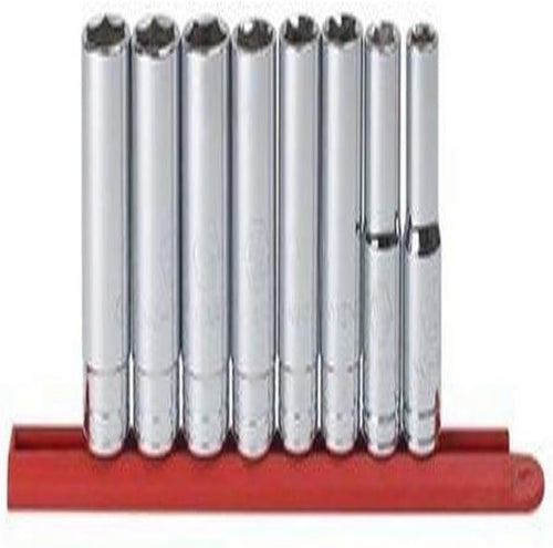 GEARWRENCH 8 Pc. 1/2" Drive 6 Point Deep SAE Socket Set - 80705
