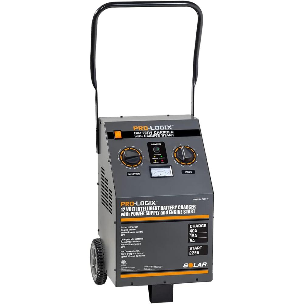 Clore Automotive PL3740 12V 40/15/5A WHEELED BATTERY CHARGER WITH STABLE POWER MODE + ENGINE START