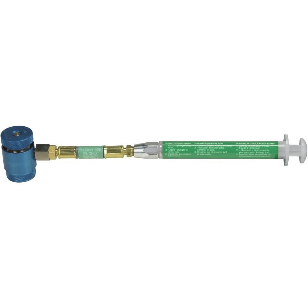 Robinair 18470 SYRINGE-TYPE R1234YF OIL INJECTOR, POE-LABELED FOR HYBRID & ELECTRIC VEHICLES