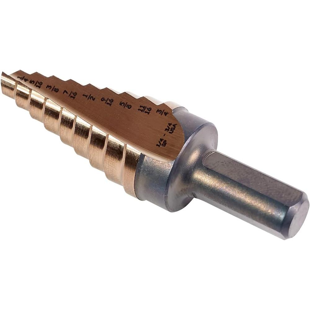 KnKut KK4-1/4-3/4 1/4-3/4 Inch Fractional Performance Step Drill
