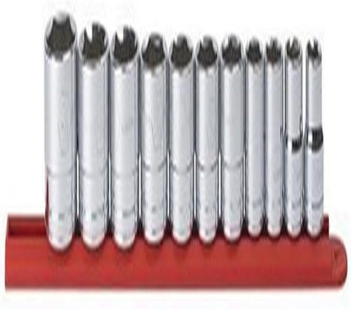 GearWrench 80703 11 Piece 1/2-Inch Drive 6 Point Standard SAE Socket Set