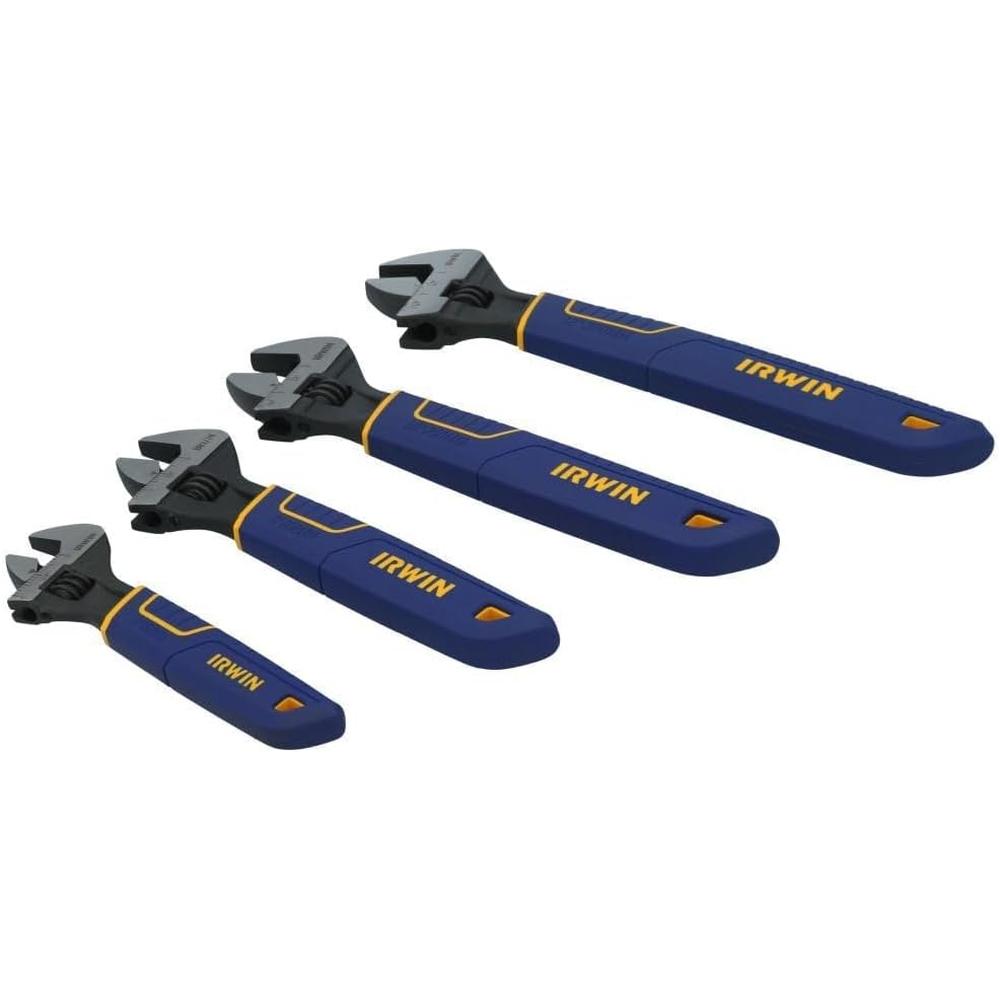 IRWIN VISE-GRIP Adjustable Wrench Set. SAE/MM. 4-Piece (2078706)
