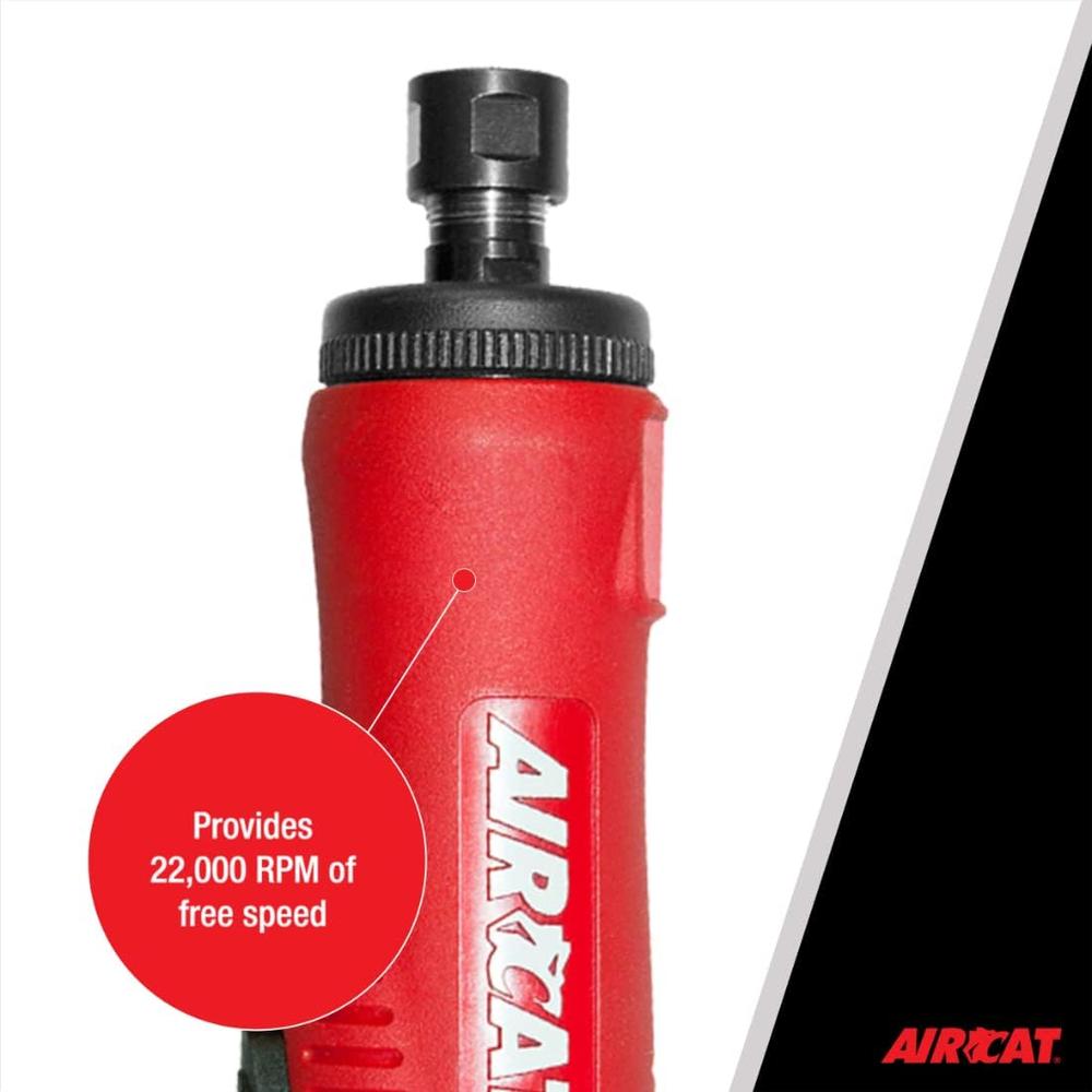 AirCat 6260 1 hp Die Grinder Petit Rouge et Noir