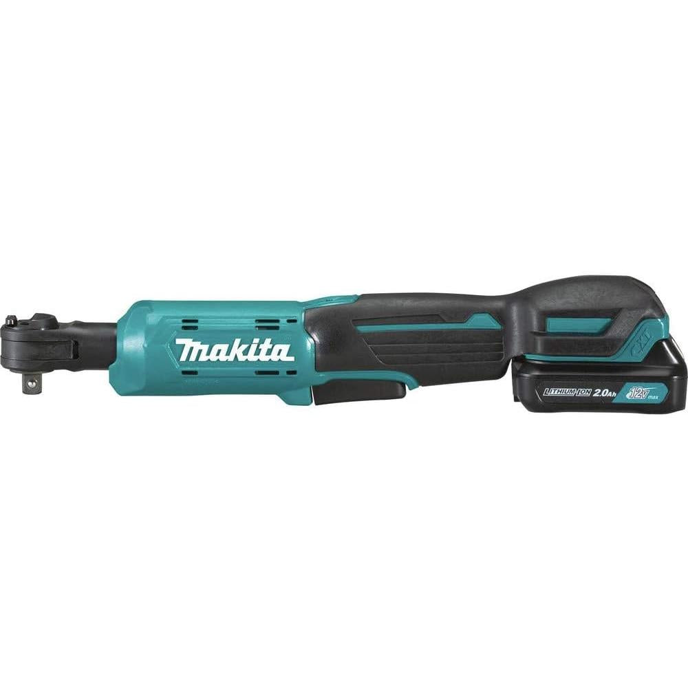 Makita Power Tools RW01R1 12V max CXT Lithium-Ion Cordless 3/8" / 1/4" Sq. Drive Ratchet Kit (2.0Ah)