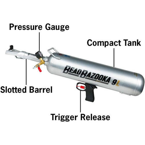 Gaither Tool Co., Inc. GBB9L Handheld Bead Bazooka - Professional Automotive Tools, Bead Seater Blaster Tool with Rapid Air Release, Tire Inflator for Passenger and Commercial Vehicles, 9 Liter