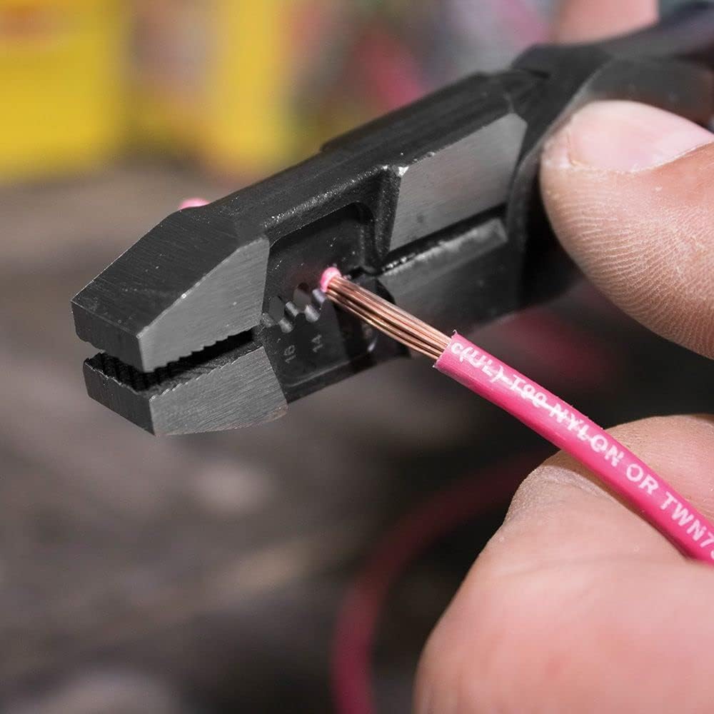 Pliers. Hybrid Multi Purpose Tool with Crimper. Bolt Shearing Holes & Stripper Klein Tools J215-8CR