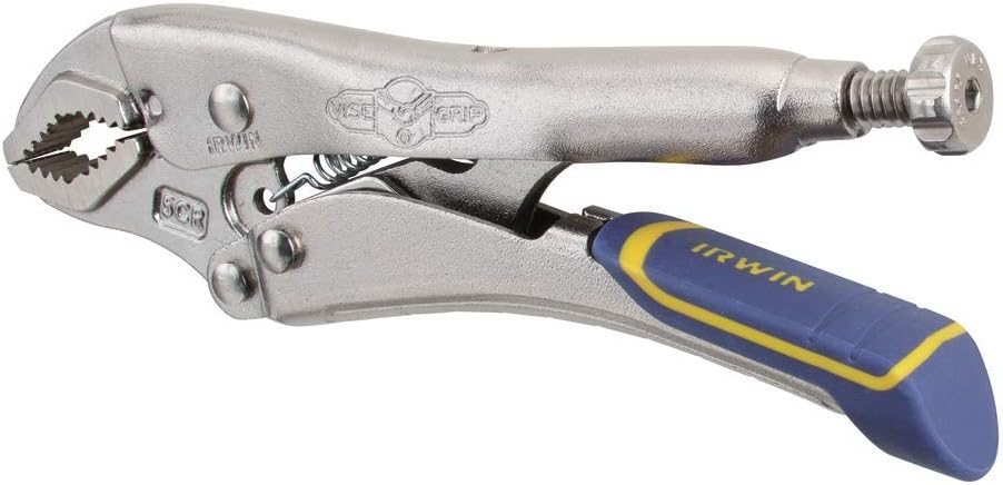Pince-étau à dégagement rapide Vise-Grip d'Irwin Tools IRHT82575, mâchoire courbée, 5 po