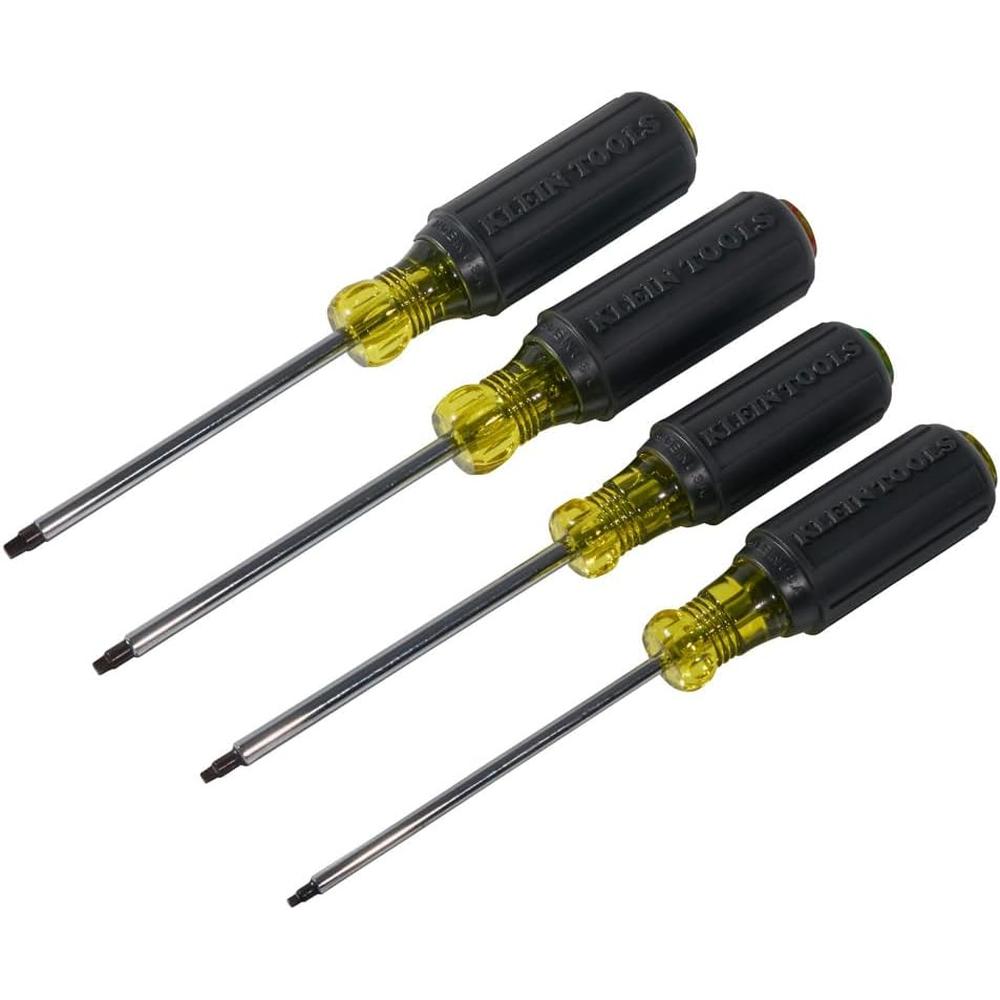 Klein Tools 85664 4 PC SQUARE-RECESS SCREWDRIVER