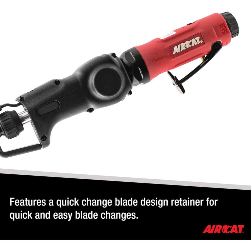 AirCat 6355 12" LONG DUAL SPEED RECIPROCATING AIR SAW, 5000 SPM, .45" STROKE