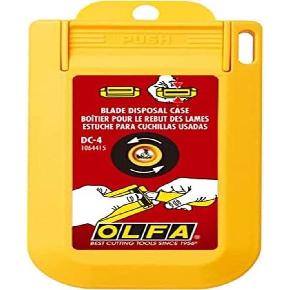 Boîte d'élimination des lames Olfa DC-4 avec trou de montage