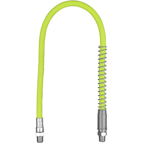 Legacy Manufacturing L2955FZSP Tuyau de graisse Flexzilla 1/8" X 18", extrémités MNPT 1/8", protection à ressort
